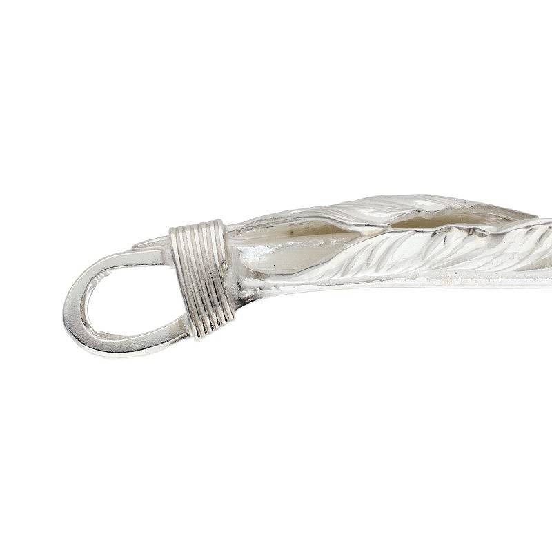 ゴローズ 上銀特大フェザー 右向き ネックレストップ メンズ 特大