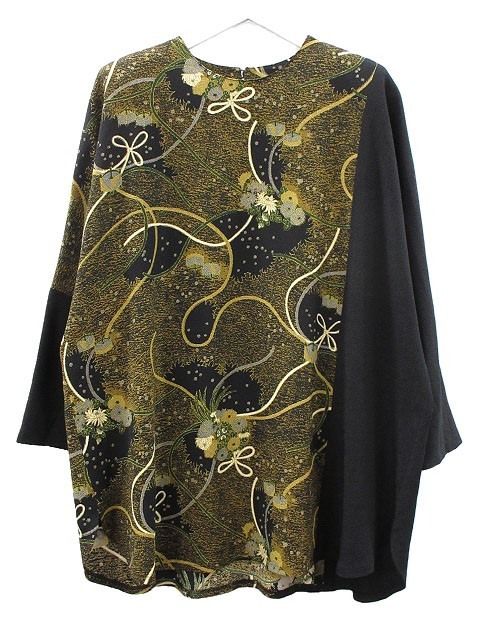 シセンドウ 詩仙堂 HITOSHI TAMURA ちりめん 縮緬 チュニック ブラウス