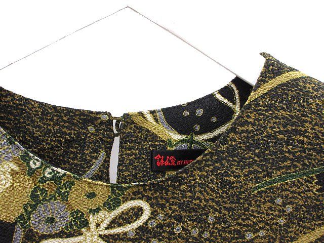 シセンドウ 詩仙堂 HITOSHI TAMURA ちりめん 縮緬 チュニック ブラウス