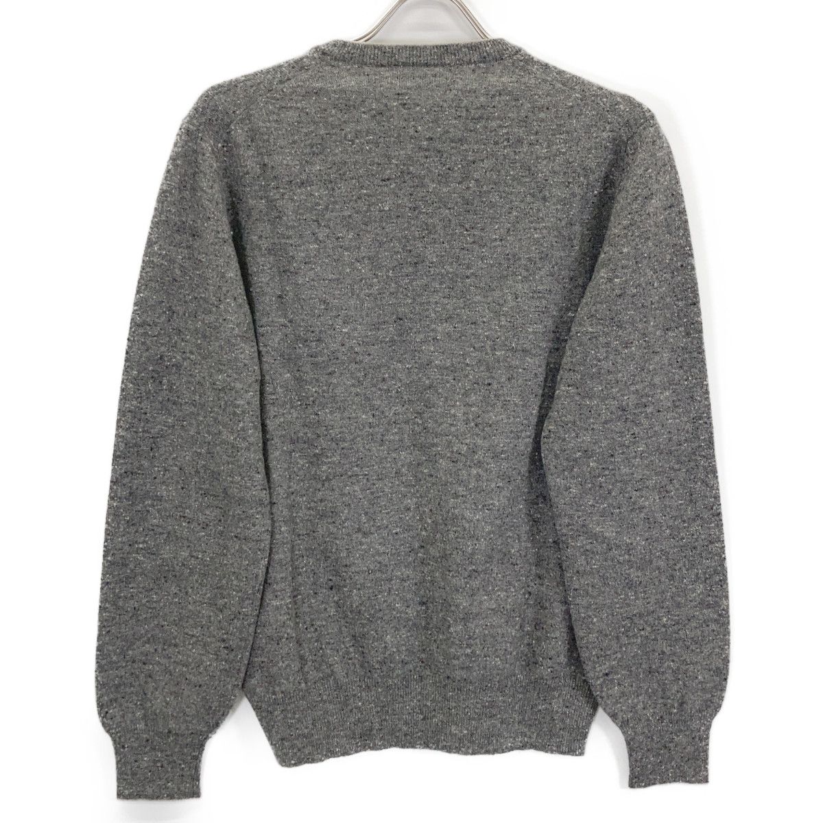 ブルネロクチネリ ウールコットンカシミア ブ BRUNELLO CUCINELLI ブルネロクチネリ ｸﾞﾚｰ ｶｼﾐﾔ100 Vﾈｯｸ ﾛﾝｸﾞｽﾘｰﾌﾞﾆｯﾄ