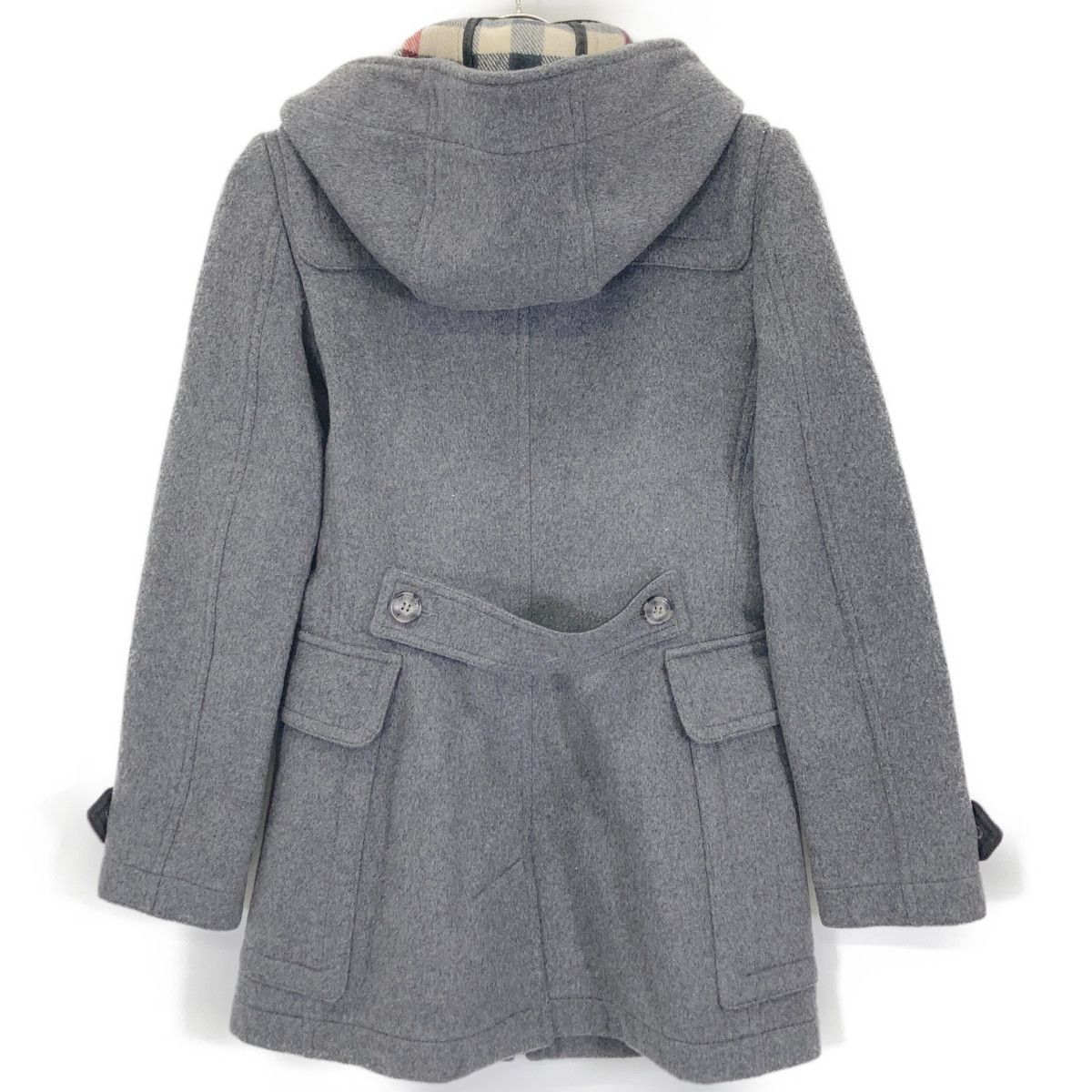 BURBERRY BRIT バーバリーブリット 3982975 ｸﾞﾚｰ 裏地ﾉﾊﾞﾁｪｯｸ ｳｰﾙ