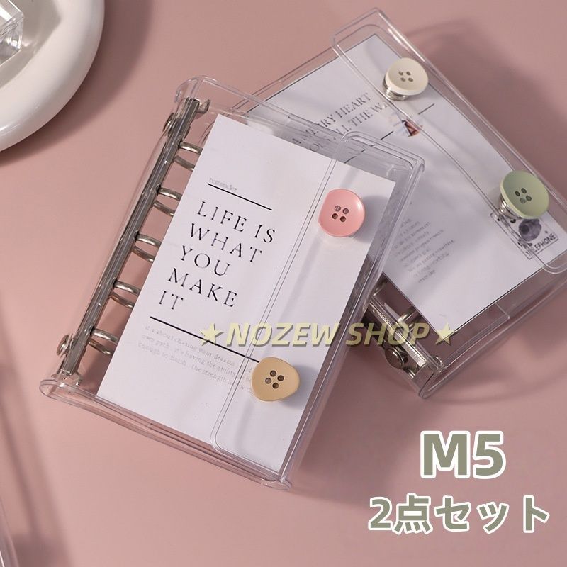 にんにん 韓国 貯金 バインダー カバー A5 リフィルセット にんにん 韓国