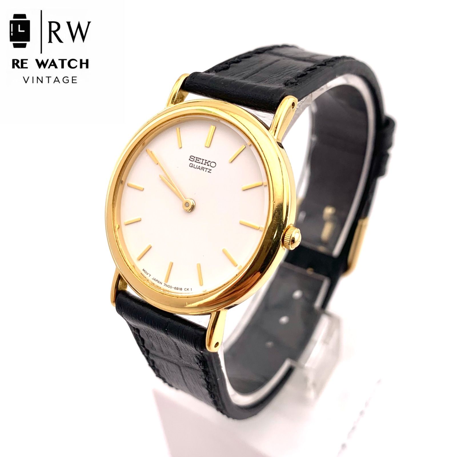中古】SEIKO 7N00-6B18 クォーツ 腕時計 ゴールド/ブラック - メルカリ