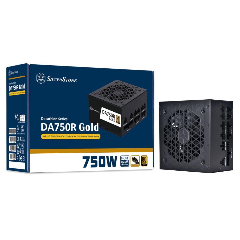新品 Silverstone Decathron 80 PLUS GOLD 750W PC電源 ATX SST-DA750R-GM/国内正規代理店品