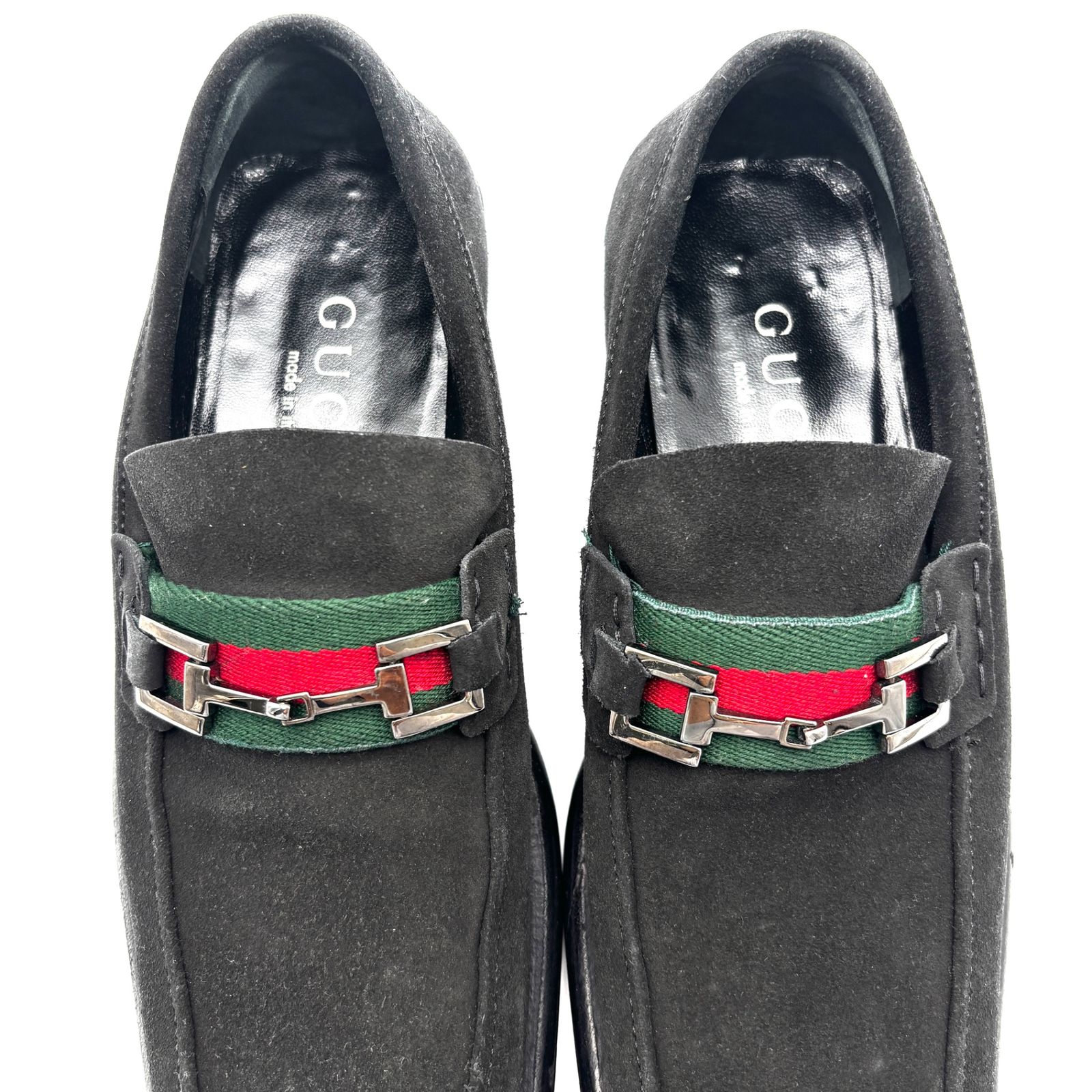 美品 GUCCI グッチ ローファー シェリーライン ホースビット メンズ