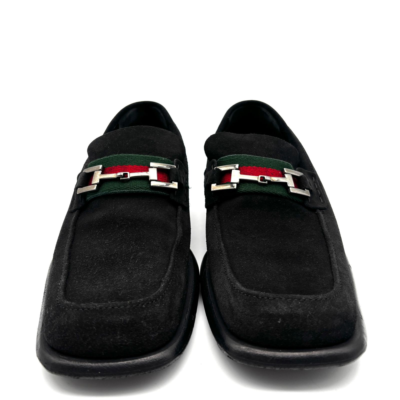 美品 GUCCI グッチ ローファー シェリーライン ホースビット メンズ