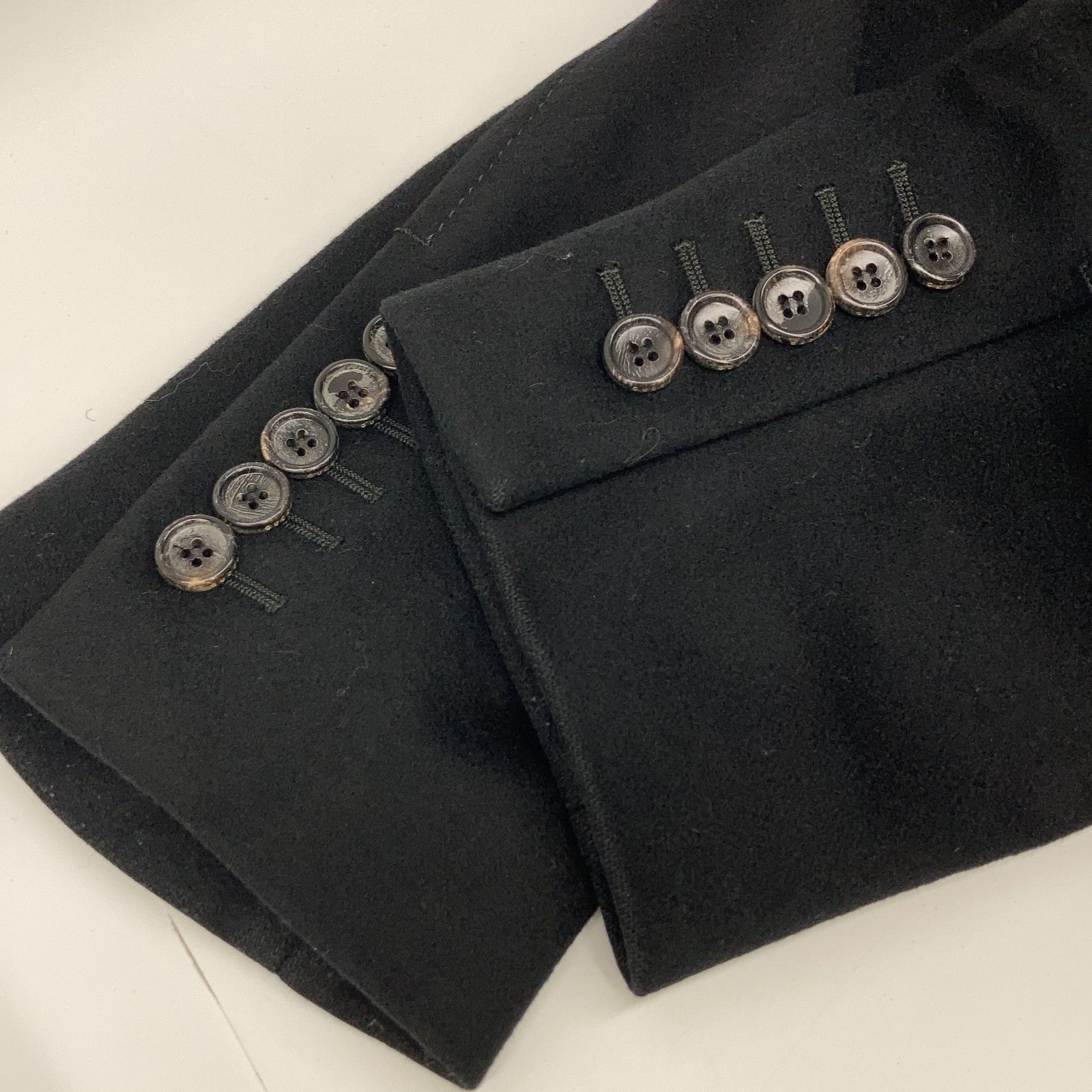 GUCCI グッチ ﾌﾞﾗｯｸ ﾄﾑﾌｫｰﾄﾞ期 ｳｰﾙ ﾁｪｽﾀｰｺｰﾄ - メルカリ