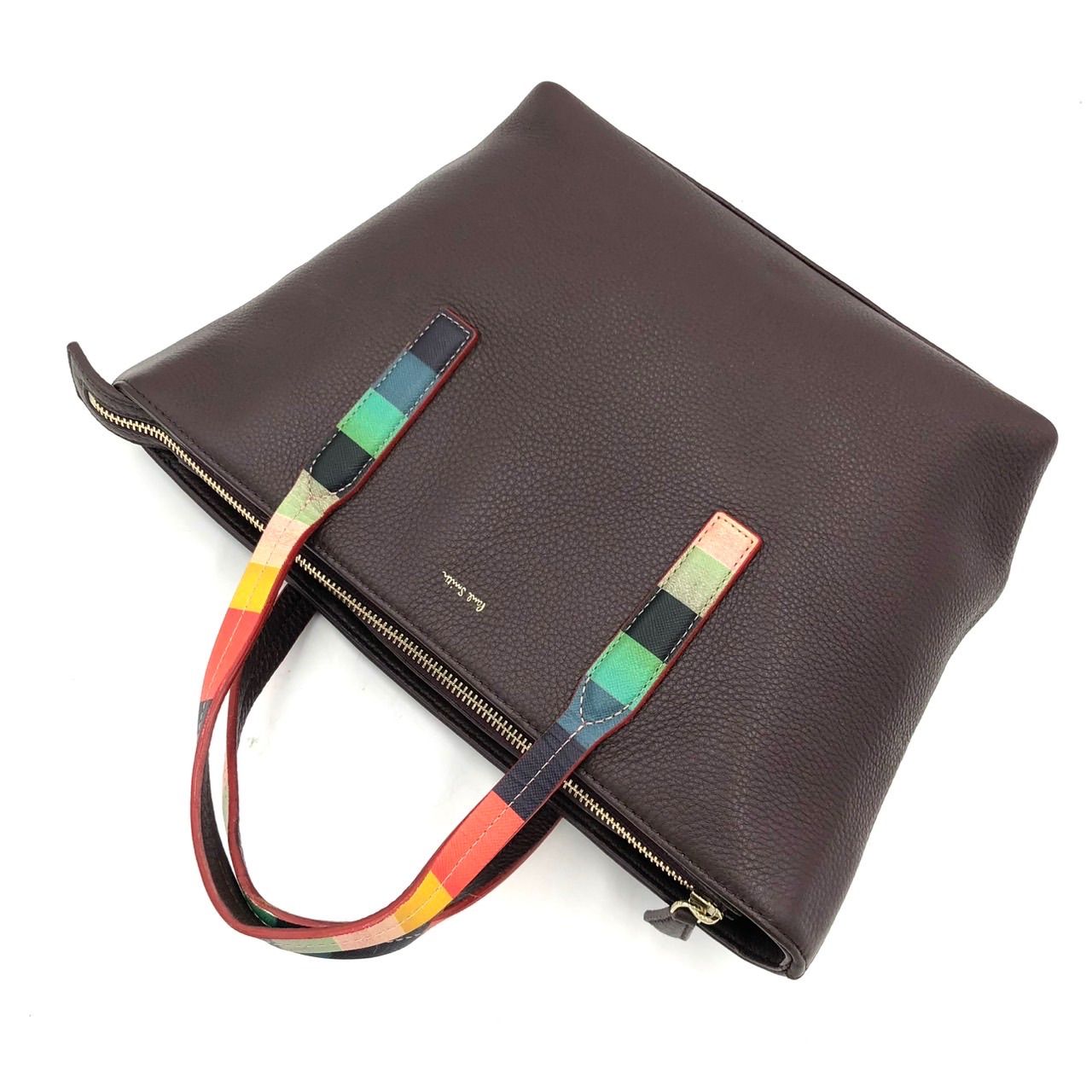 ポールスミス ハンドバッグ アーティストストライプ マルチストライプ