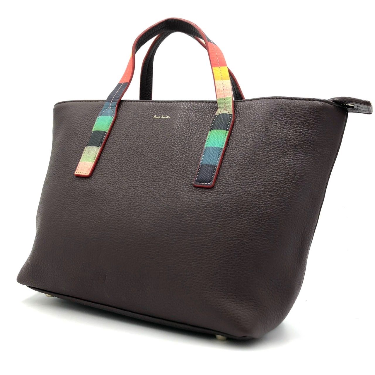 ポールスミス ハンドバッグ アーティストストライプ マルチストライプ