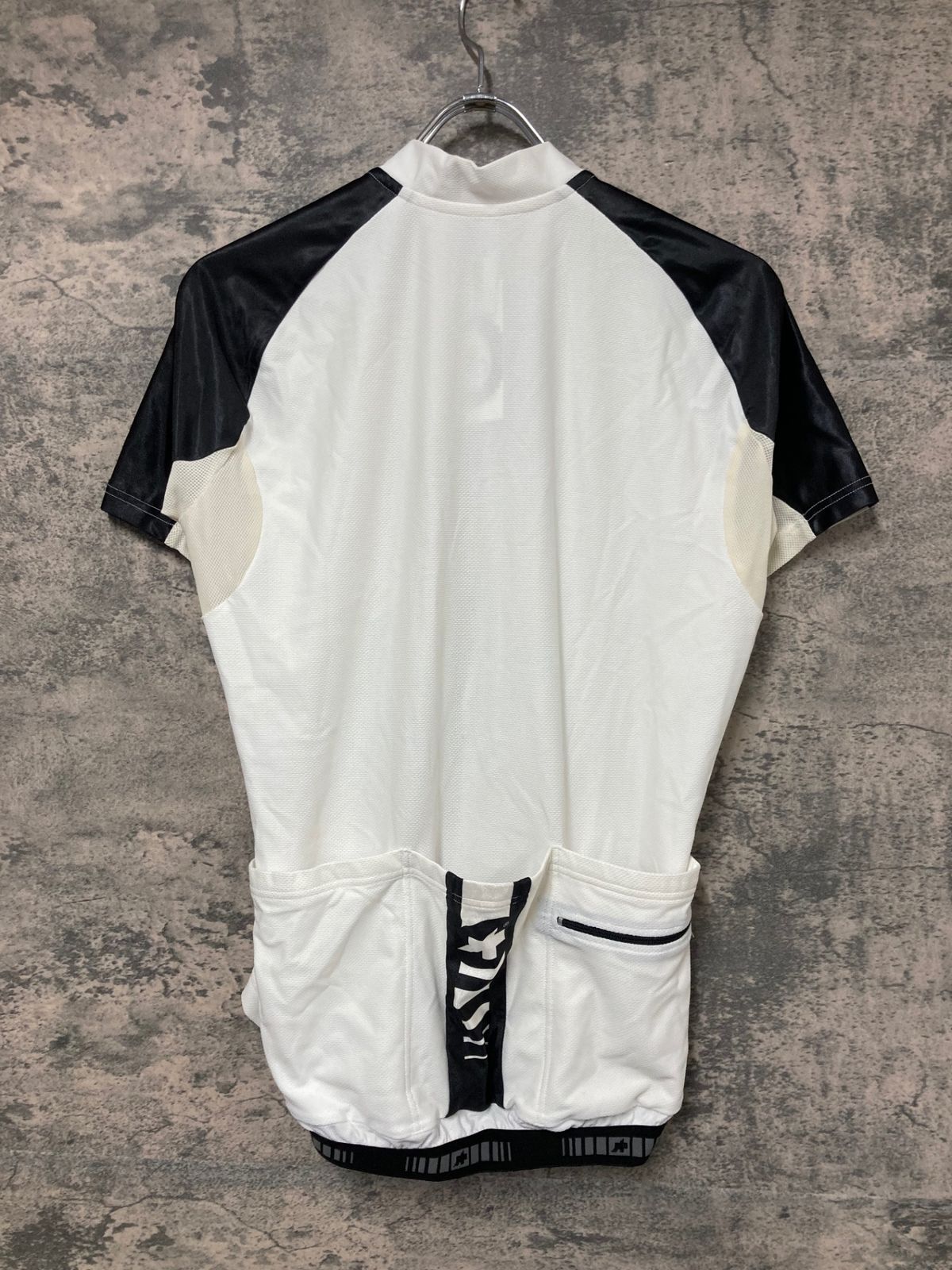 アソスassos ErlkoenigSS Jersey半袖サイクルジャージ白黒S JL089 アソス assos EQUIPE RSR JERSEY SUPERLEGER S9 半袖 サイクル