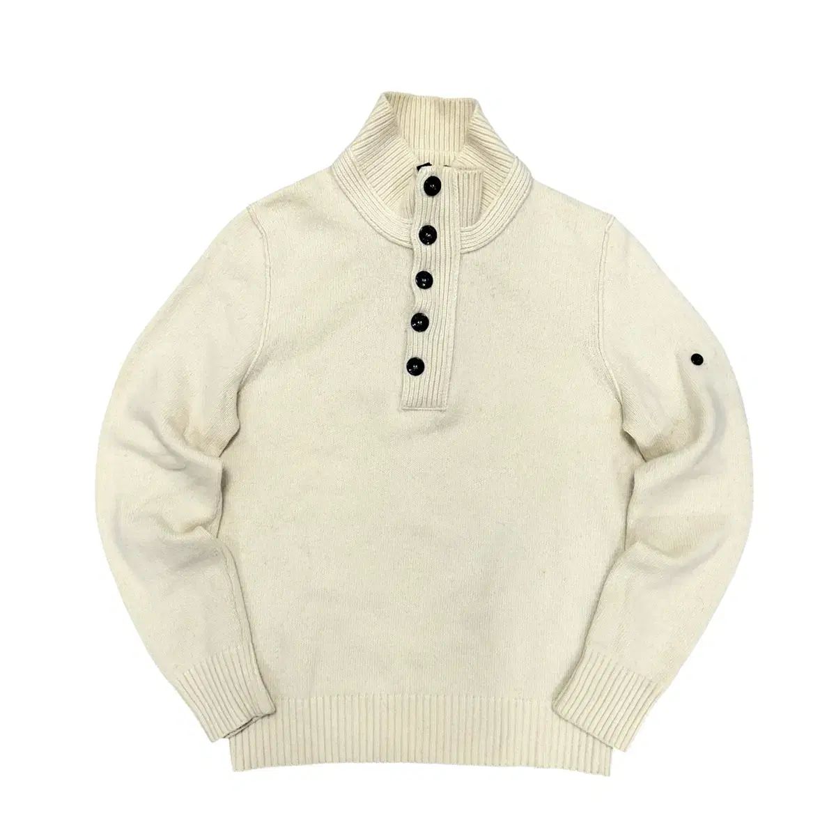 ストーンアイランド ボタン ハーフジップアップ ニット (M) - メルカリ