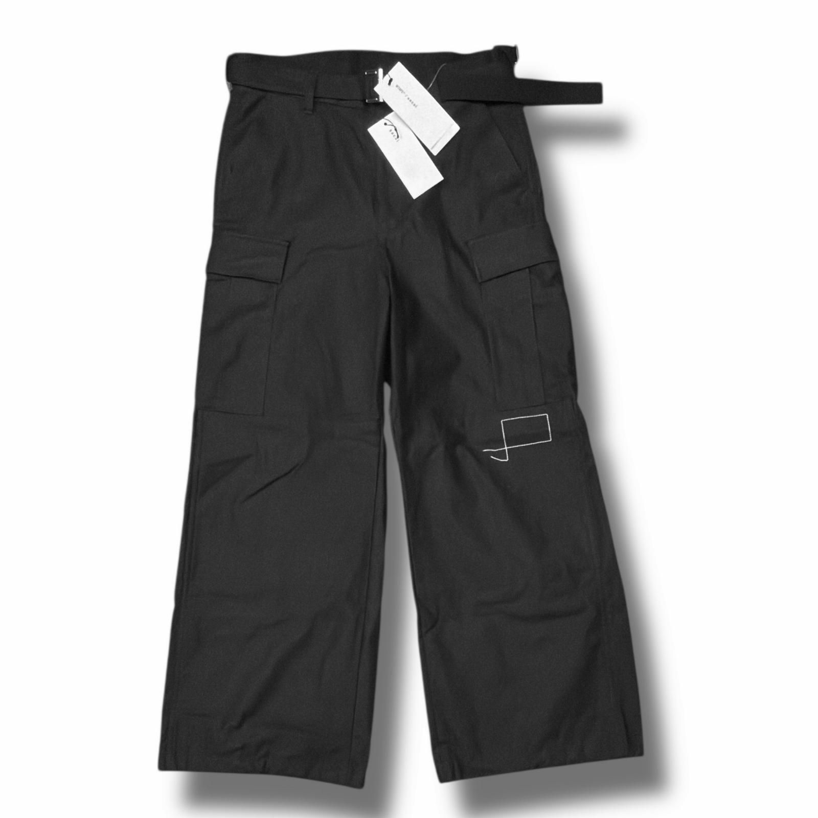 Sacai × WTAPS 25SS Cotton Back Satin Pants コットンバック サテン