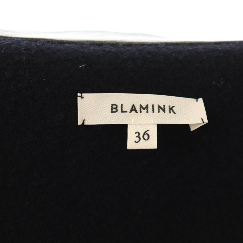 ブラミンク BLAMINK ウールダブルフェイレザーカラージャケット
