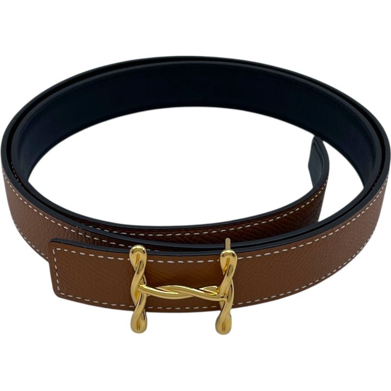 エルメス HERMES Hトルサドベルト90 Z刻 ゴールド・ブラック GD金具