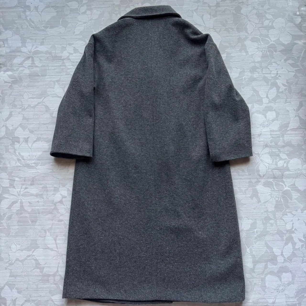 ZARA ザラ ダブルブレスト ロングコート グレー オーバーサイズ - メルカリ