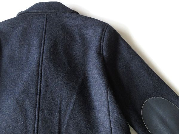 A.P.C. アーペーセー フランス製生地使用 レザーエルボーパッチ ウール