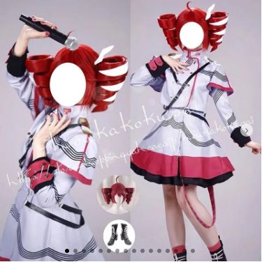 新品 VOCALOID Synthesizer V 重音テト コスプレ衣装 日常服