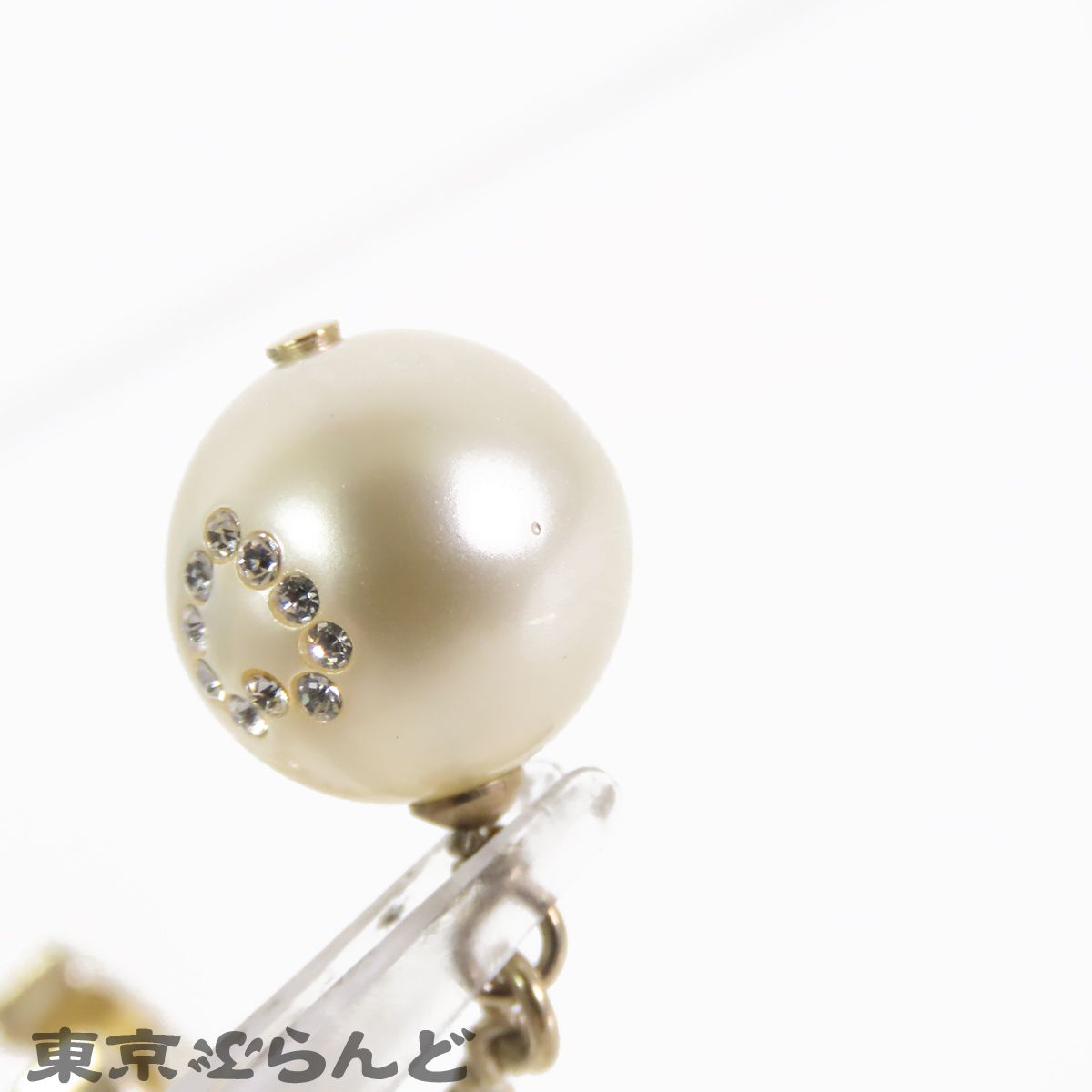 シャネル CHANEL ココマーク パール イヤリング ゴールド メタル
