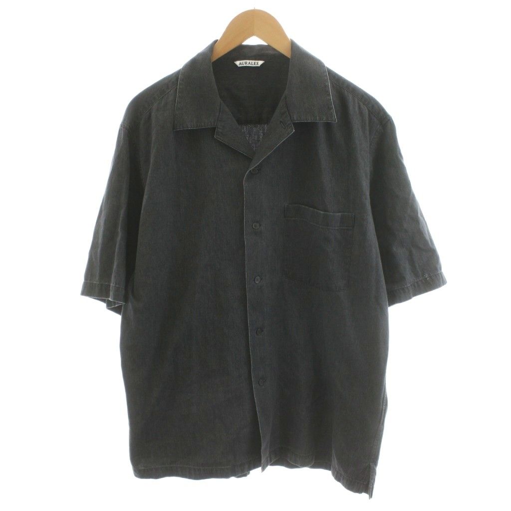 オーラリー AURALEE 24SS SELVEDGE SUPER LIGHT DENIM HALF SLEEVED