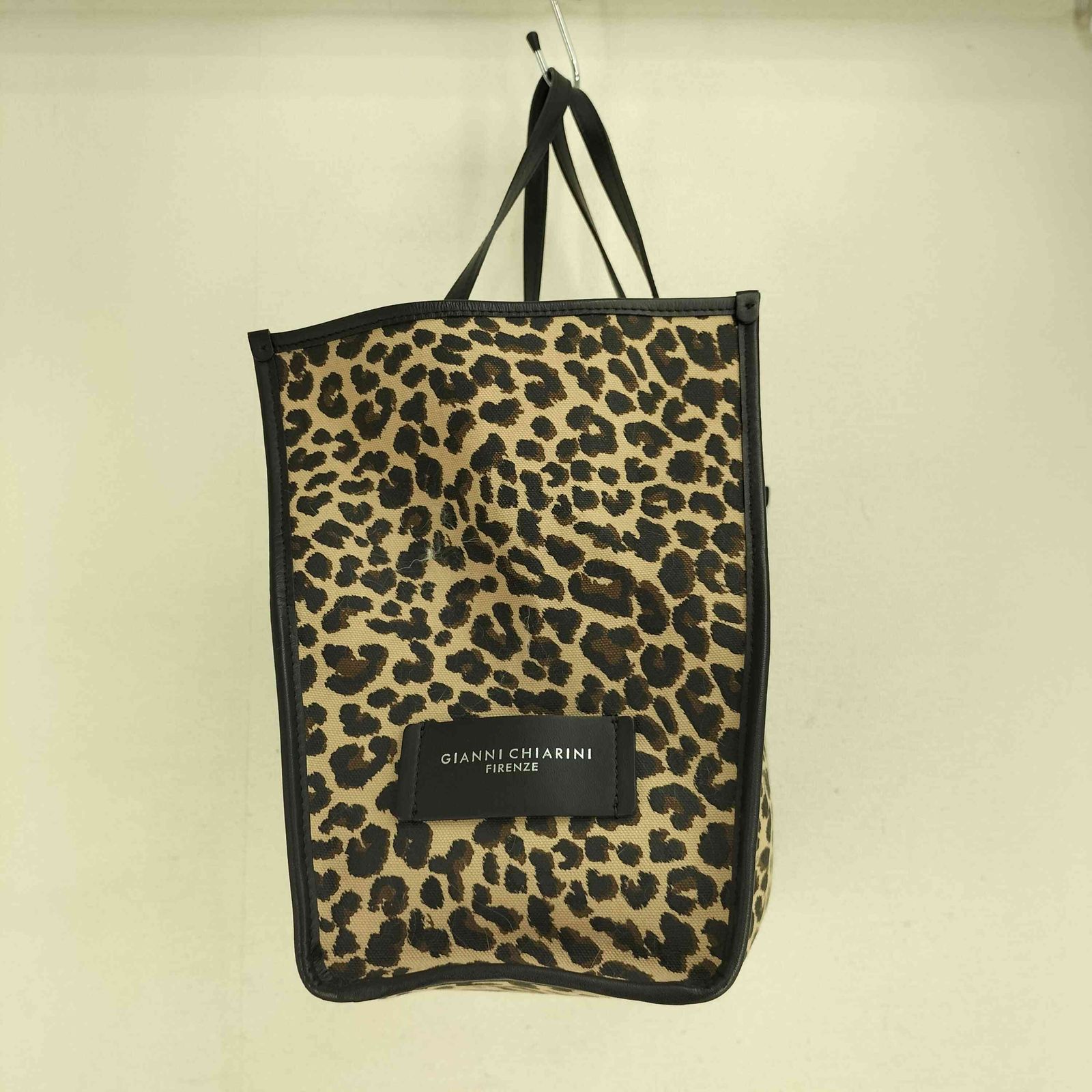 ジャンニキャリーニ GIANNI CHIARINI ミニポーチ付 レオパード トート