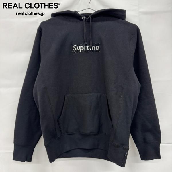 Supreme/シュプリーム【19SS】Swarovski Box Logo Hooded Sweatshirt