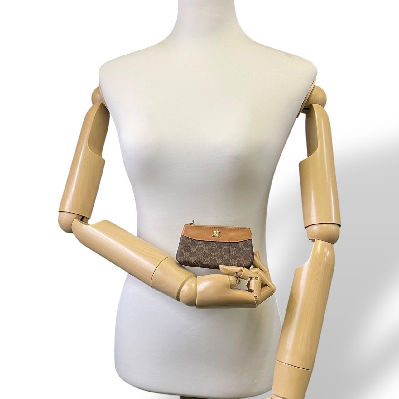 極美品 CELINE セリーヌ コインケース 小銭入れ マカダム トリオンフ