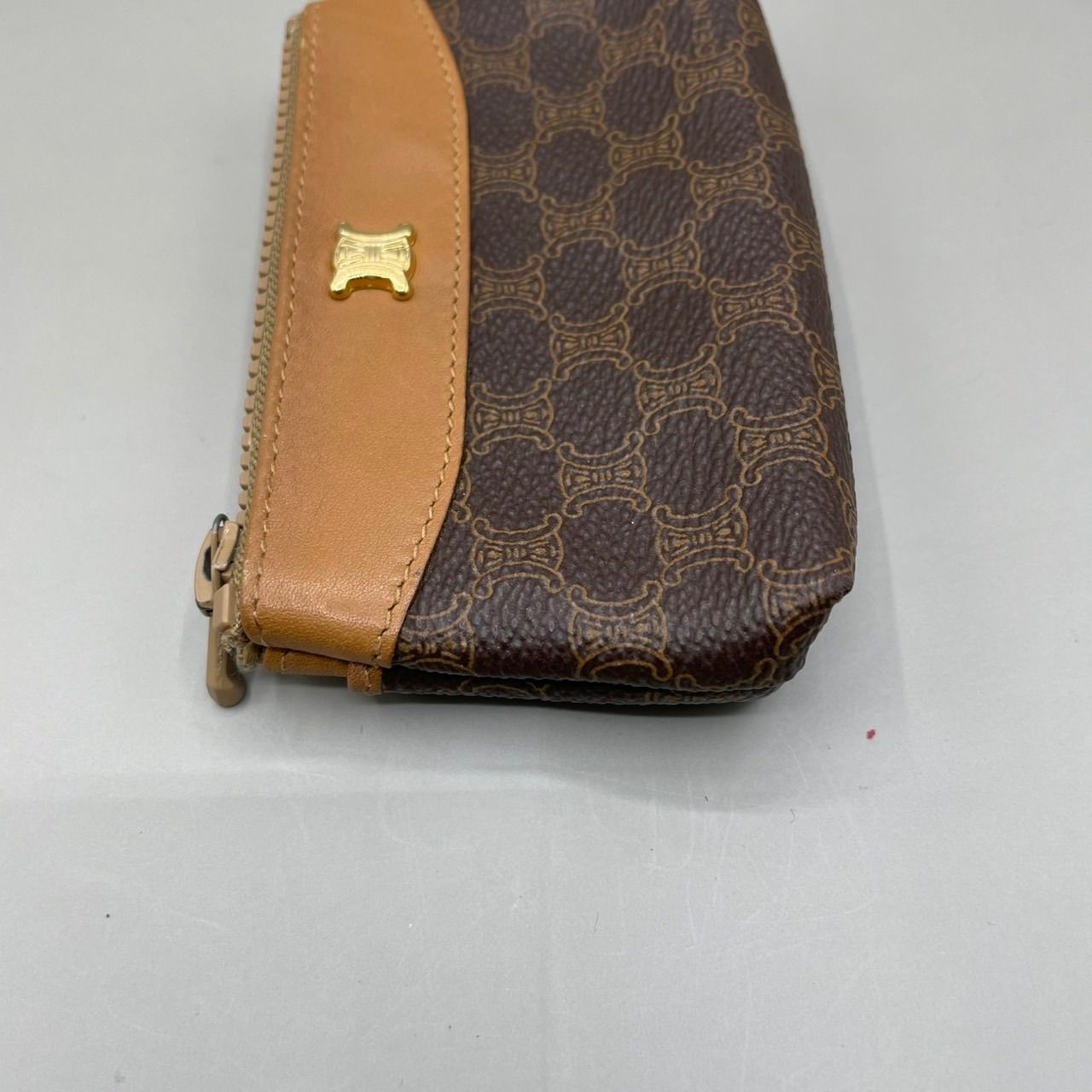 極美品 CELINE セリーヌ コインケース 小銭入れ マカダム トリオンフ 