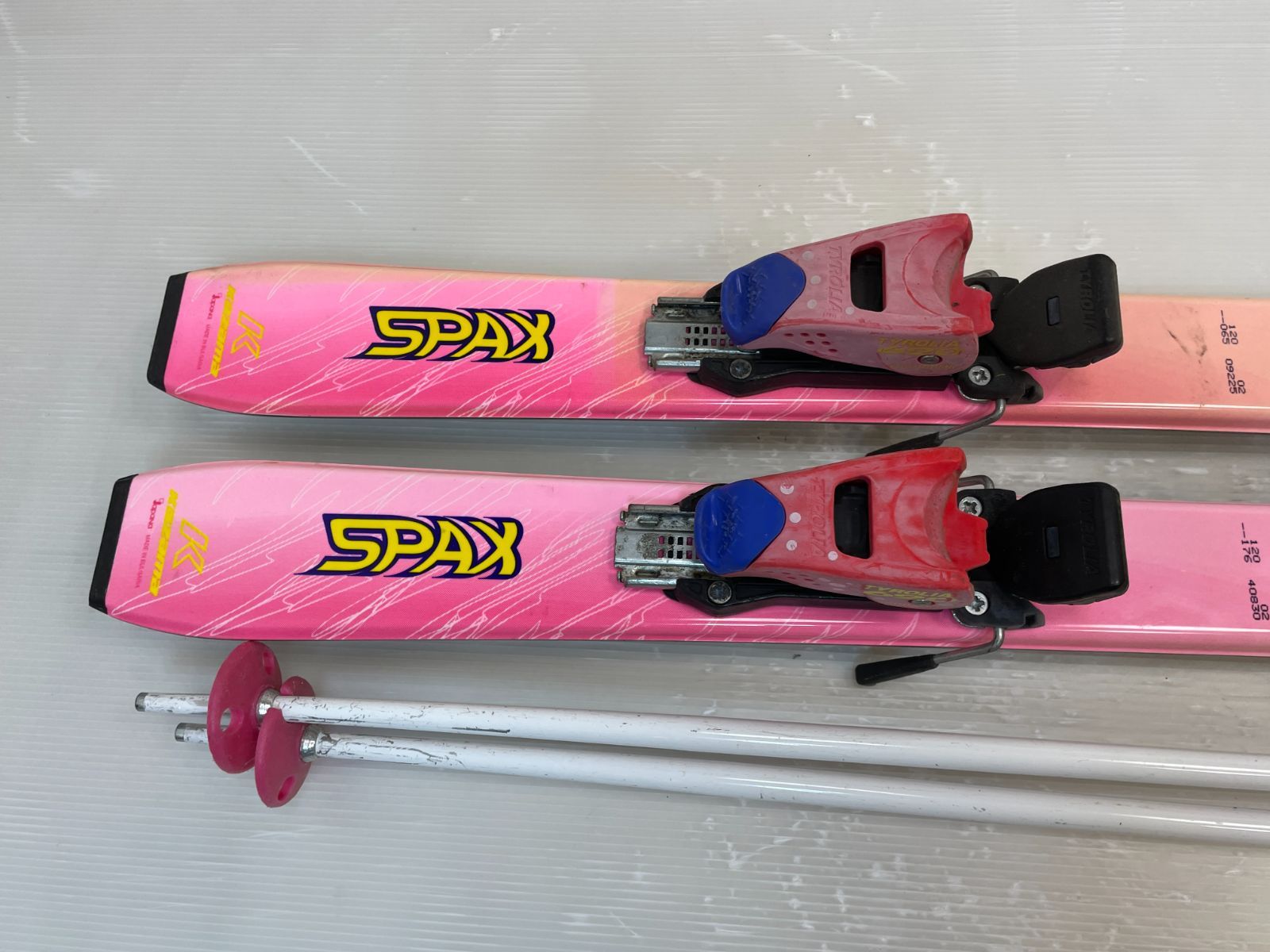 ◇ Jr スキー セット KAZAMA SPAX 120 cm ジュニア 子供 向 カービング