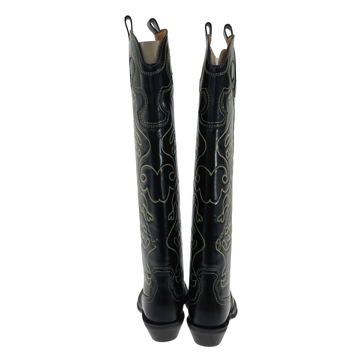 GANNI ガニー Embroidered Western Boot エンブロイダリーロング 