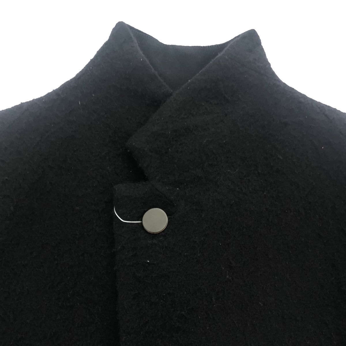 DEVOA デヴォア ウールカシミヤスタンドカラーコート  ブラック 2