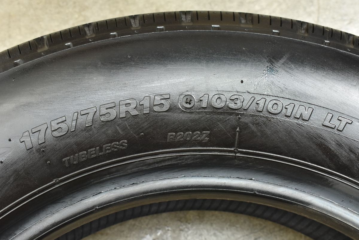 2024年製 新車外し品】ブリヂストン V-STEEL RIB R202 175/75R15 LT 6