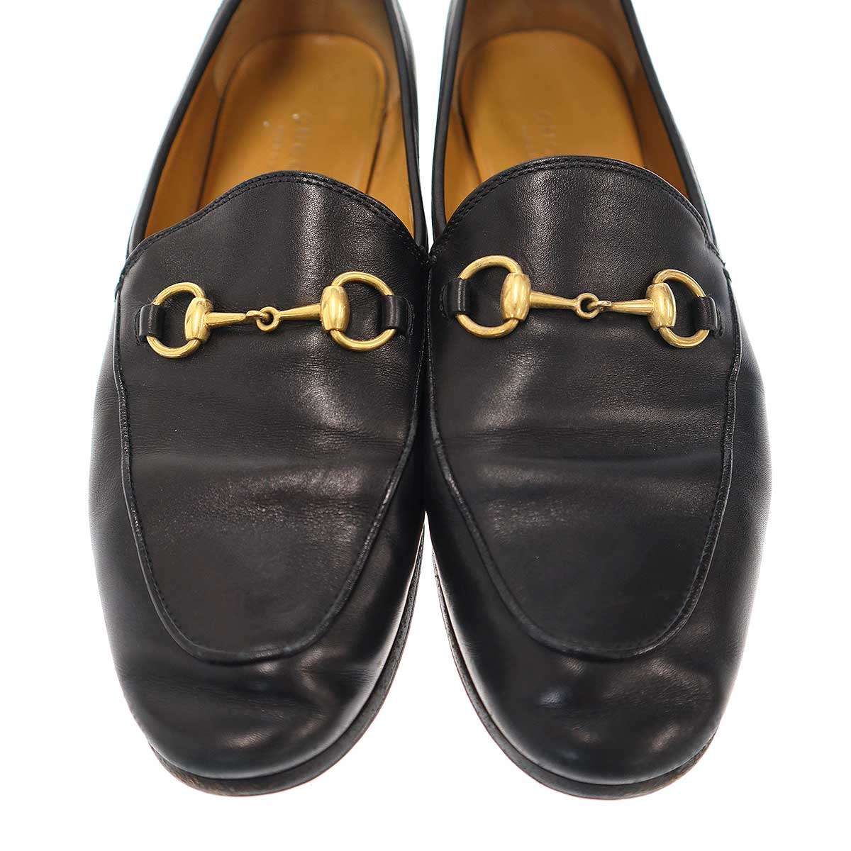 GUCCI グッチ ヨルダーン ホースビット ローファー 404069 ブラック 37