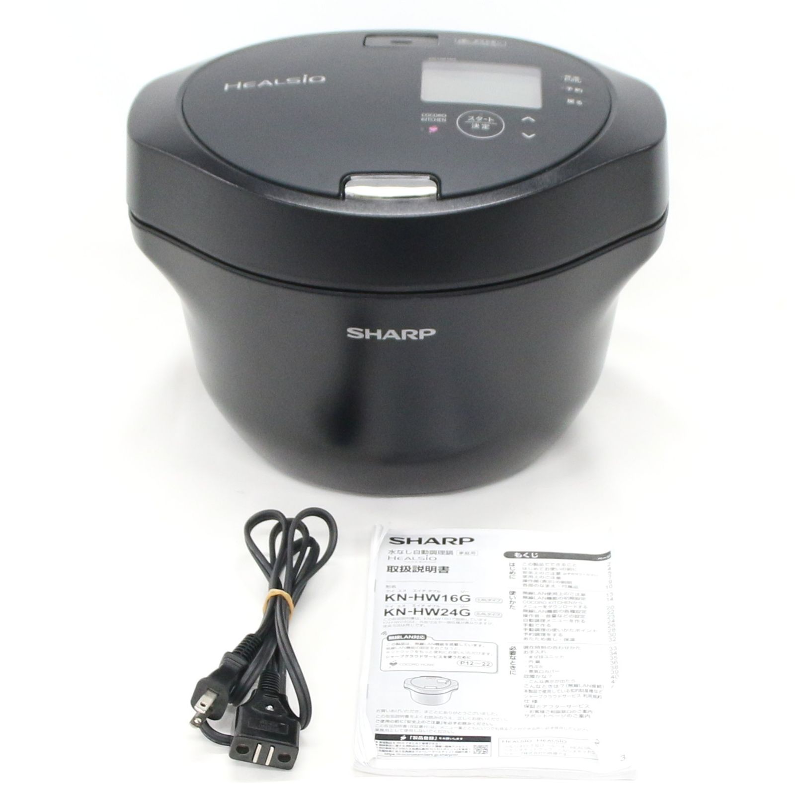 未使用に近い】SHARP ホットクック KN-HW16G ブラック シャープ