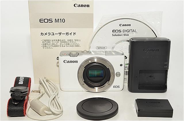 620☆良品☆Canon ミラーレス一眼カメラ EOS M10 ボディ(ホワイト