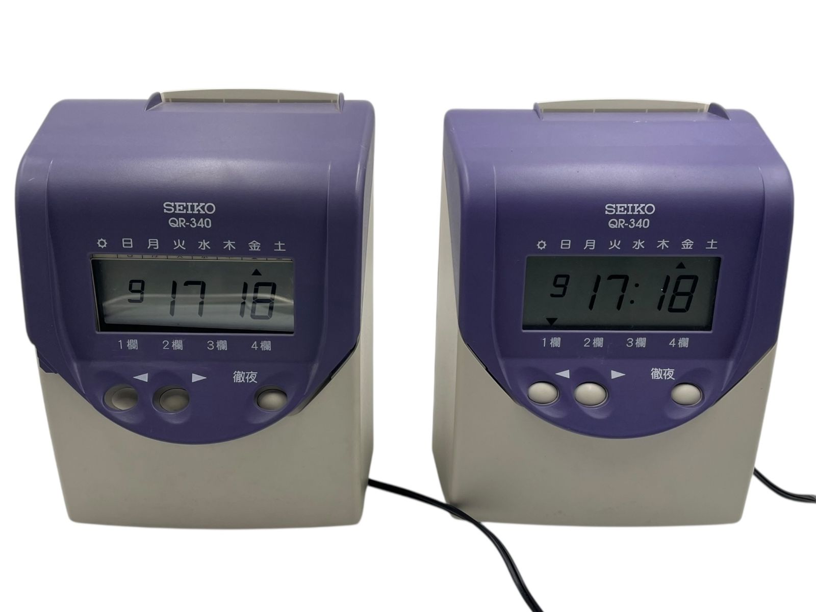 □SEIKO QR-340 タイムレコーダー 本体 2台セット セイコー 業務用