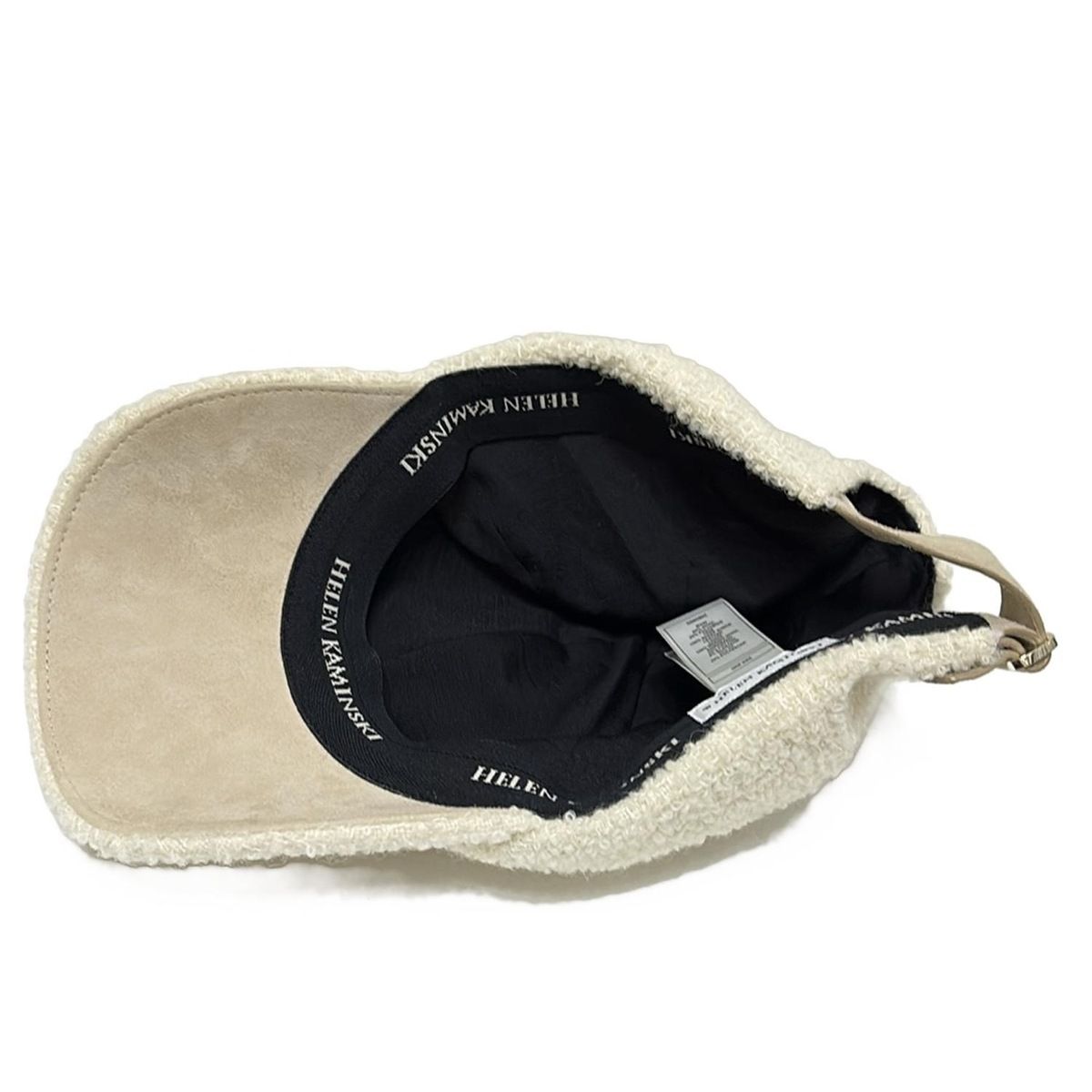 HELEN KAMINSKI(ヘレンカミンスキー) キャップ ONE SIZE - 白×ベージュ