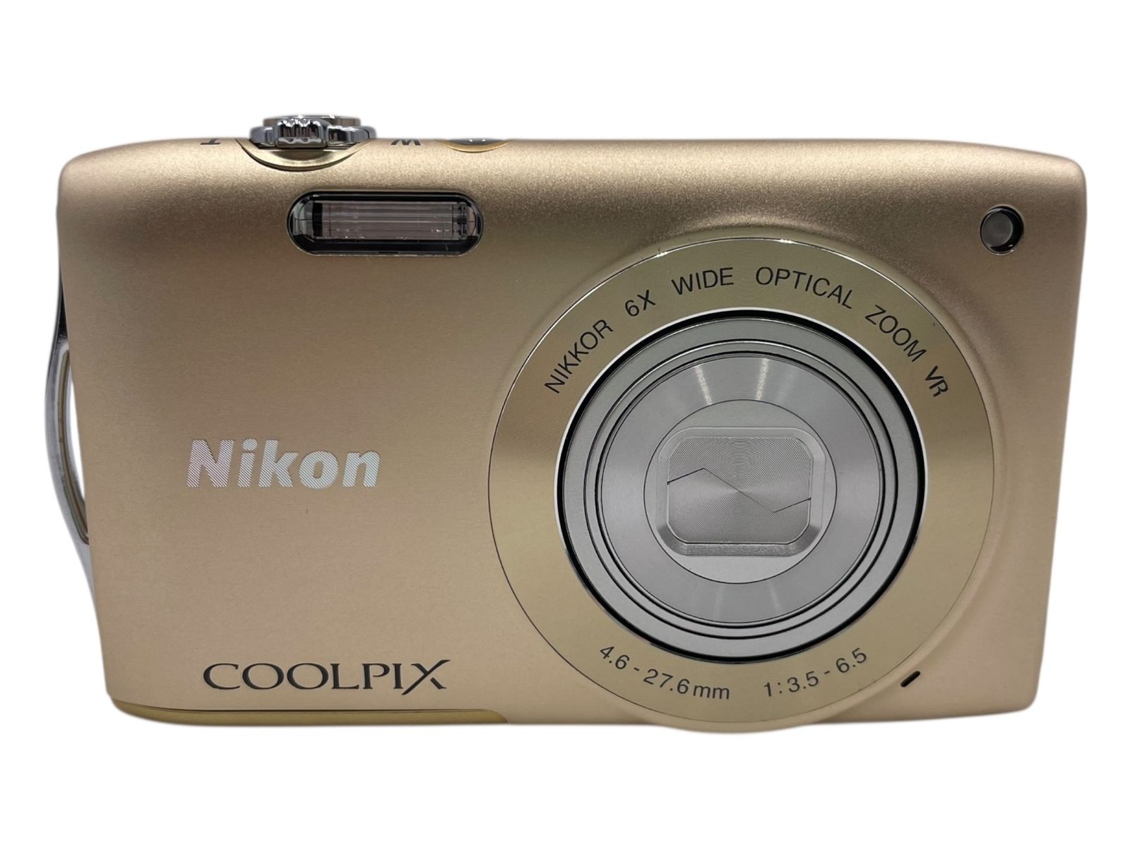□Nikon COOLPIX S3300 ゴールド コンパクトデジタルカメラ 光学6倍