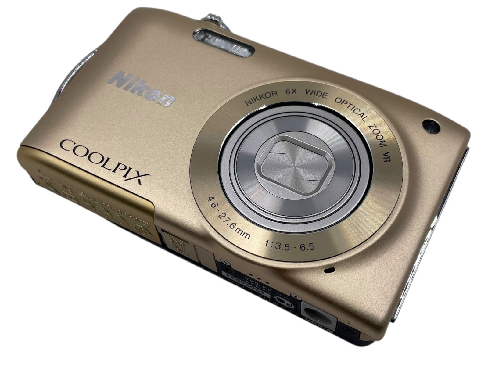 □Nikon COOLPIX S3300 ゴールド コンパクトデジタルカメラ 光学6倍