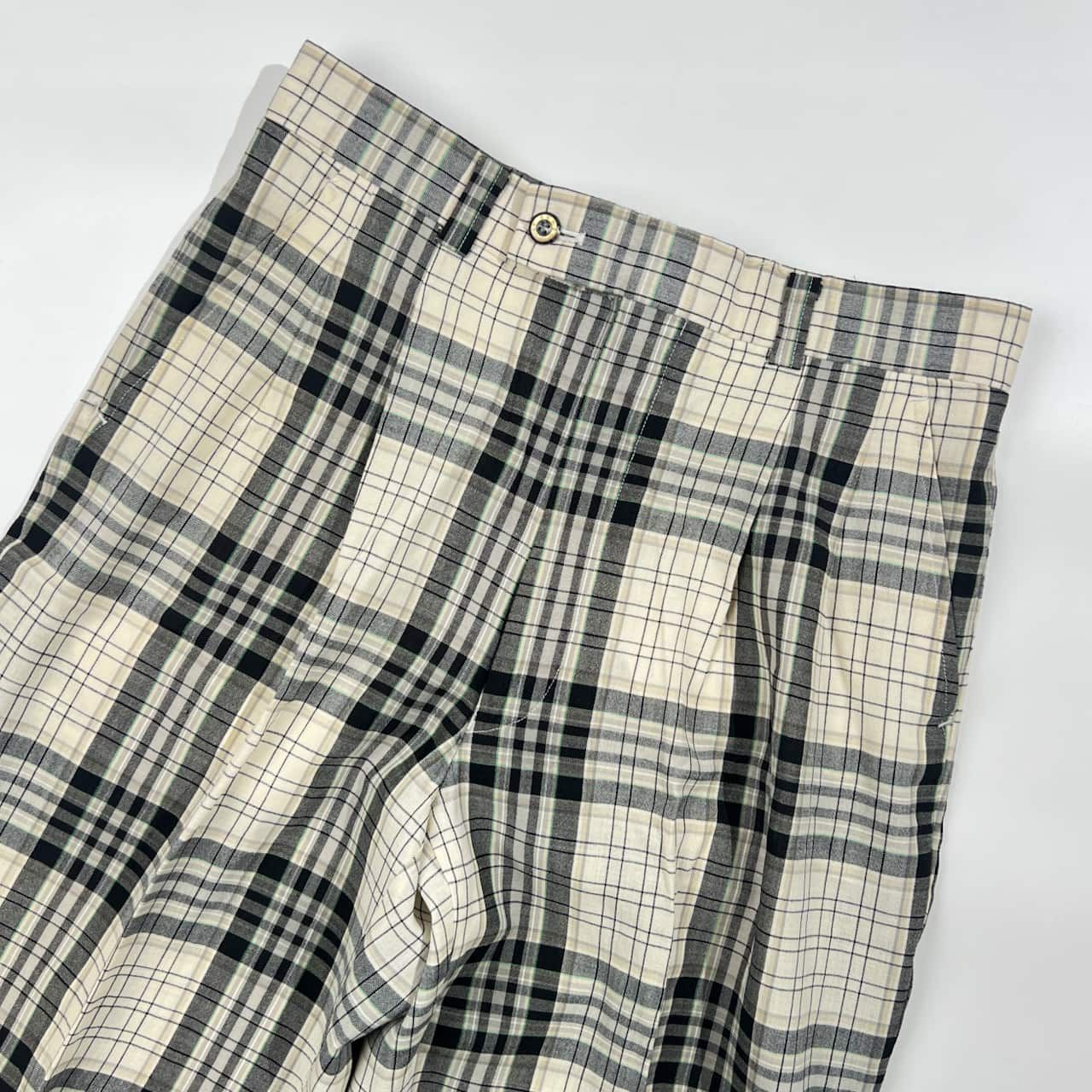 希少 レア KENZO GOLF ケンゾーゴルフ チェック ツータック パンツ