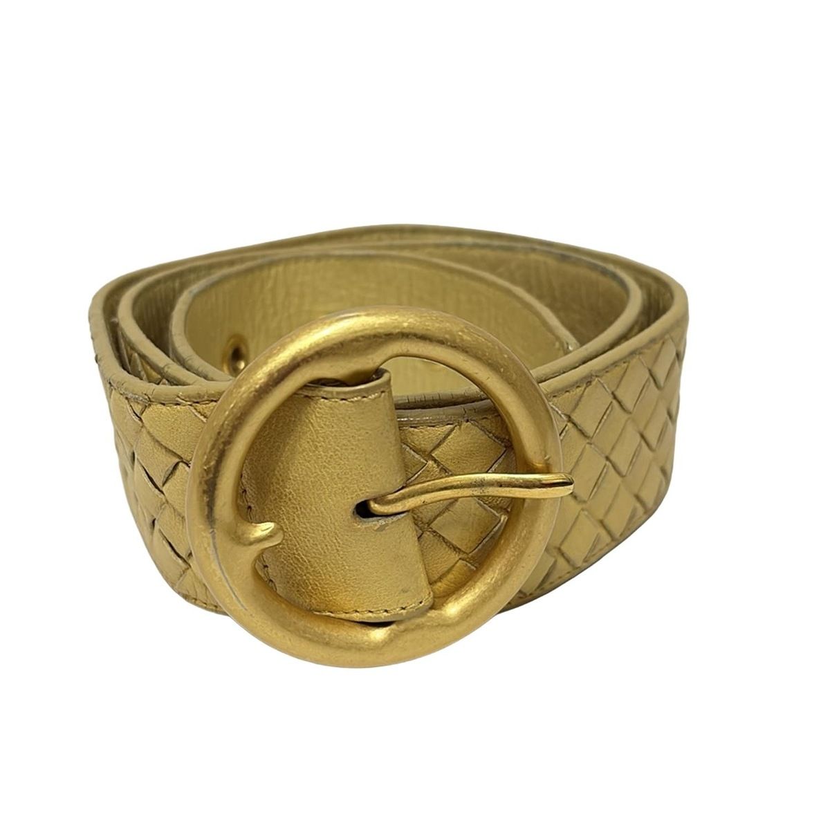 BOTTEGA VENETA(ボッテガヴェネタ) ベルト 85/34 - イエロー イントレ