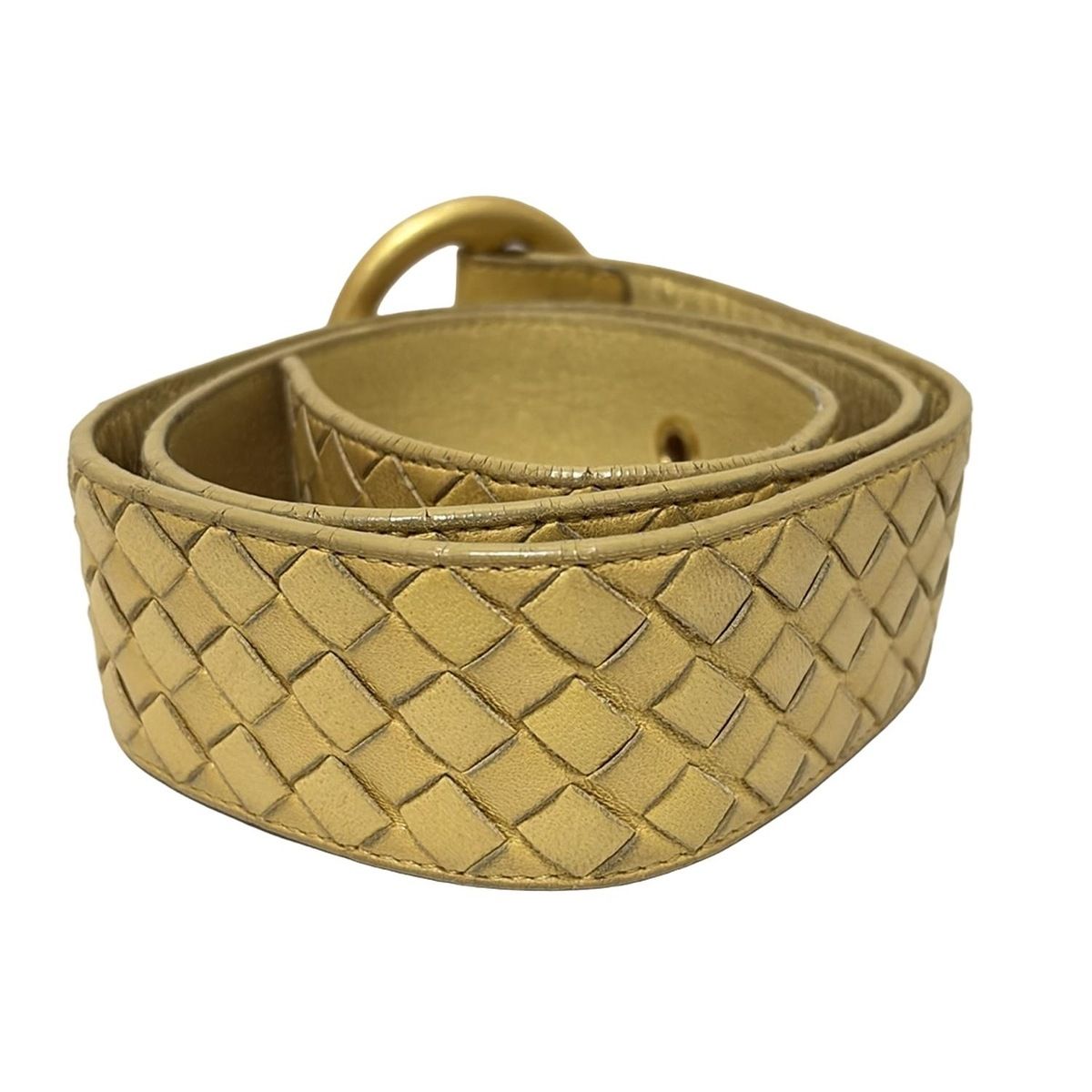 BOTTEGA VENETA(ボッテガヴェネタ) ベルト 85/34 - イエロー イントレ