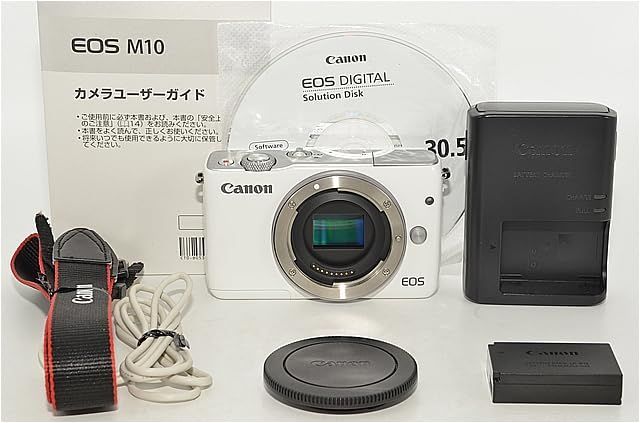 621☆美品☆Canon ミラーレス一眼カメラ EOS M10 ボディ(ホワイト