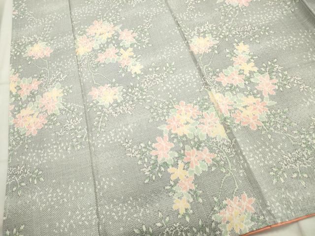 平和屋着物□上質な紬 草花文 正絹 逸品 未使用 AABE7807ma - メルカリ