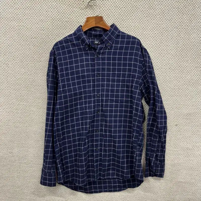 ユニクロ ポケット カジュアル CHECK シャツ L M09381