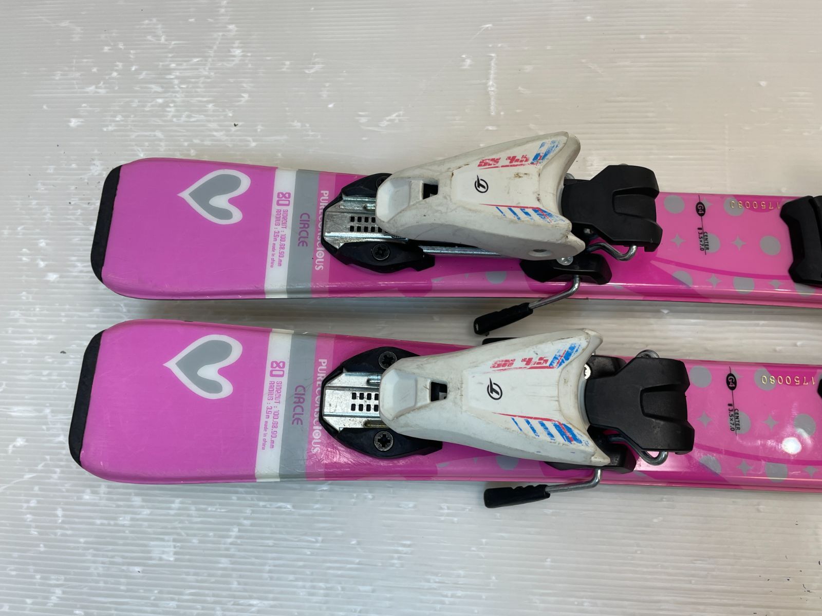 ◇メンテ済◇ Jr スキー PureConscious CIRCLE 80 cm + TYROLIA SX 4.5