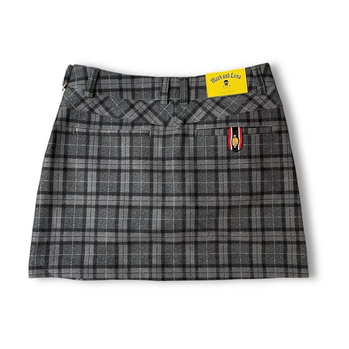 28) MARK & LONA マークアンドロナ グレー CHECK 起毛 ゴルフ ミニ