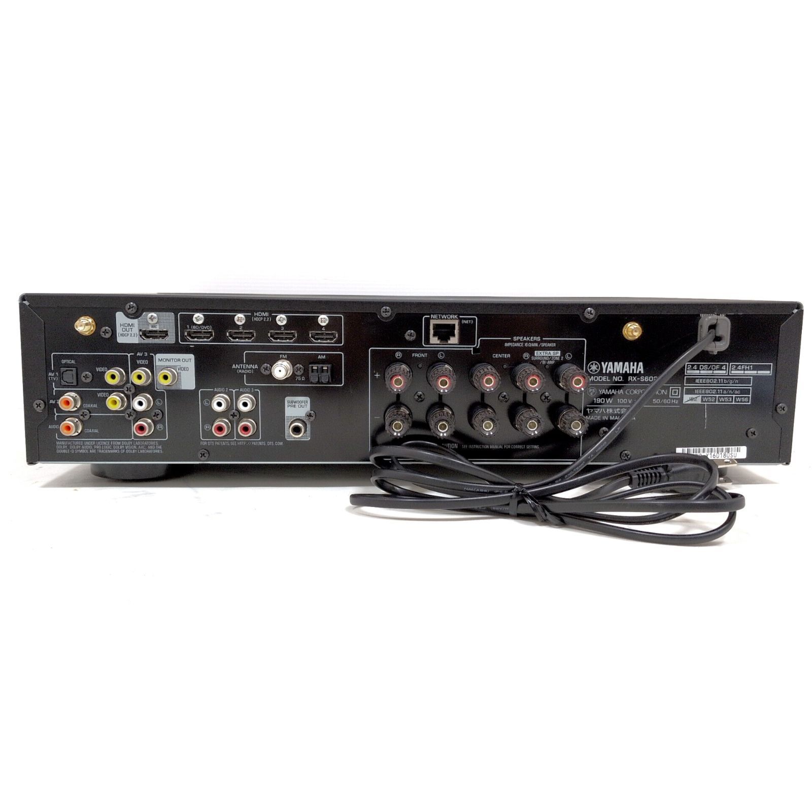 ヤマハ AVレシーバー 5.1ch 4K RX-S602 - メルカリ