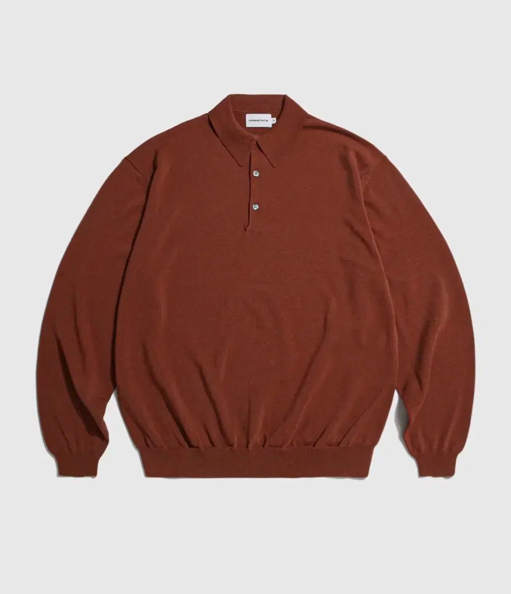 エスピオナージ KNITTED ポロ シャツ バーント オレンジ (M)