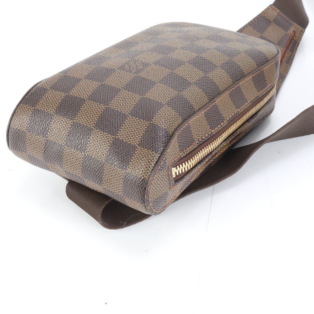 極美品 ルイヴィトン ダミエ ジェロニモス N51994 レザー 2WAY ボディ