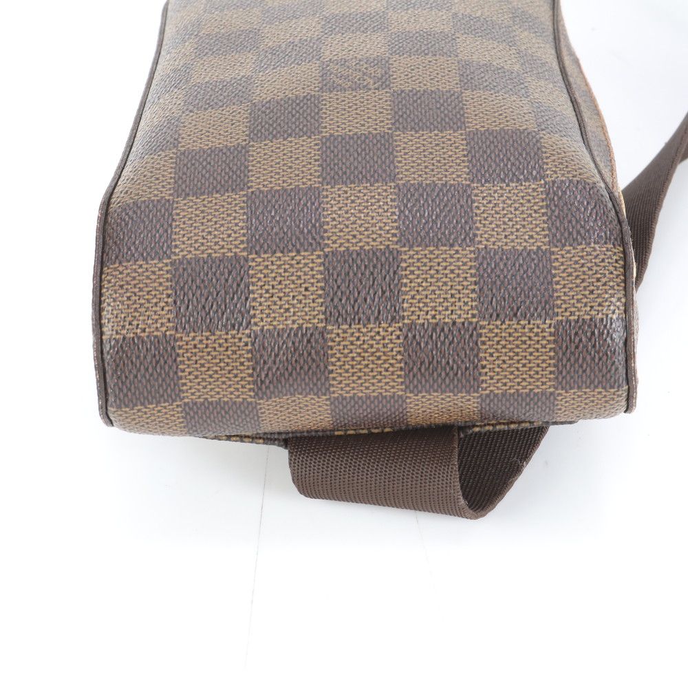 極美品 ルイヴィトン ダミエ ジェロニモス N51994 レザー 2WAY ボディ